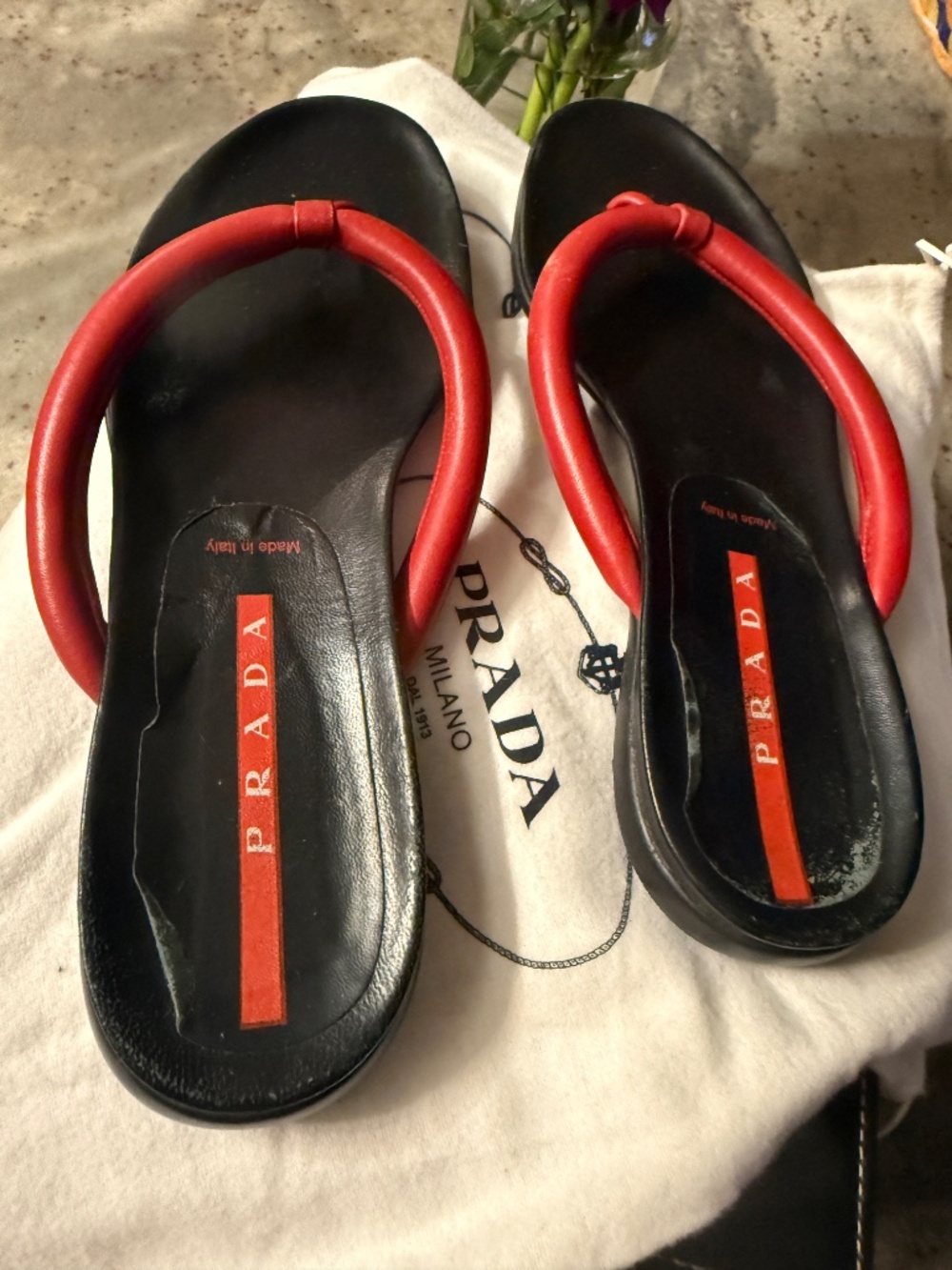 Classic Leather Prada Sandals - Picture 2 of 5